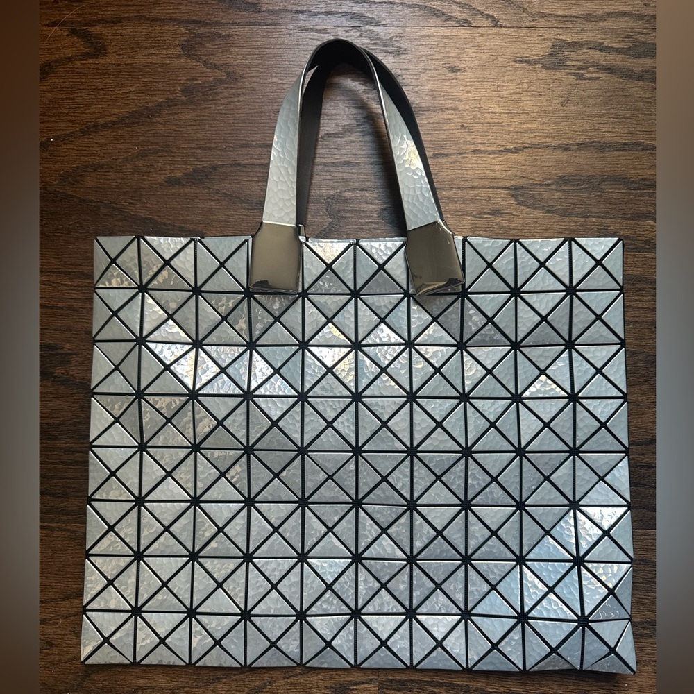 Issey Miyake Bao Bao Platinum Tsushime Bag in Silver